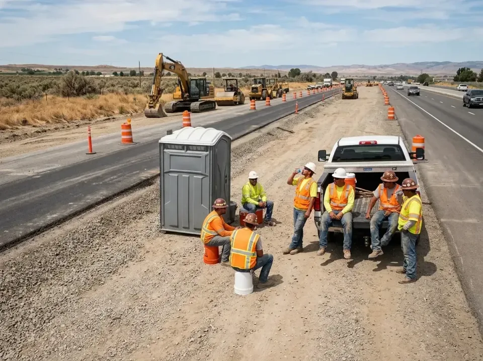 highway-road-construction-crew-007 — frequently asked questions, Porta Potty and Restroom Rentals in Barstow, CA